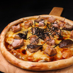 阿波尾鶏としいたけ侍の照り焼きピッツァ