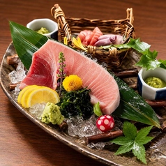 本マグロの断面刺し