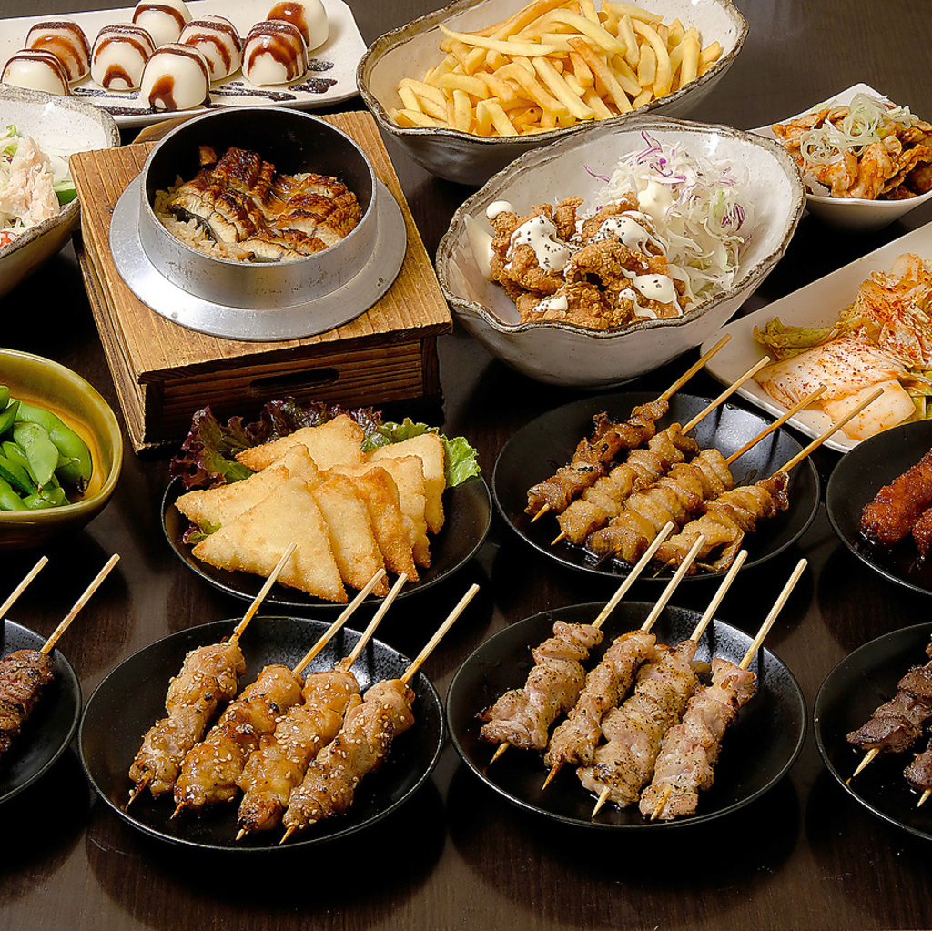 【看板メニュー】本格備長炭火焼き鳥 88円（税込96円）～♪