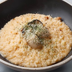 牡蠣とウニクリームのリゾット