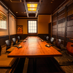 多様な個室をご用意。こちらは10名様用