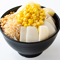 もちじゃがコーンもんじゃ