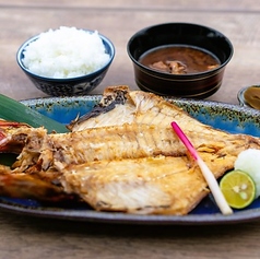 名物 特大金目鯛の一夜干し定食