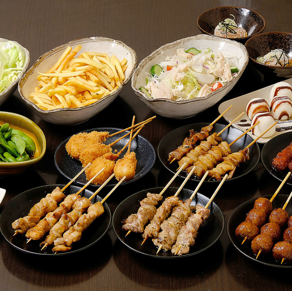 【看板メニュー】本格備長炭火焼き鳥 88円（税込96円）～♪