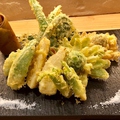 料理メニュー写真 旬野菜の天麩羅