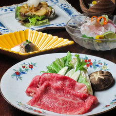 霜降り和牛すき焼コース 料理6品