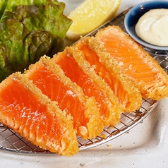 サーモンのレアカツ