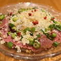 料理メニュー写真&nbsp;ラムユッケ～温玉山ワサビのせ～