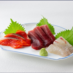 刺身三点盛り