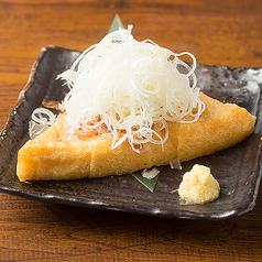 定義山名物 三角油揚げの炙り焼き