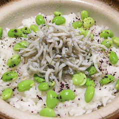 しらすと枝豆のゆかりご飯