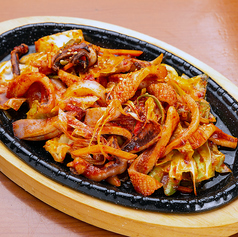 イカ野菜炒め（Korean Squid Stir-Fry｜韓国ピリ辛炒め）