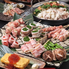 【焼鳥全17種食べ飲み放題コース！もつ鍋＋5品3500円～】日本酒と肉あがいん～again～の特集写真
