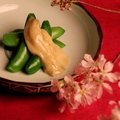 料理メニュー写真&nbsp;スナップエンドウ ほうじ茶マヨネーズ