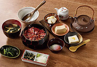 和牛ひつまぶしの豆富の食べ比べ御膳