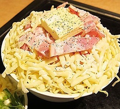【創作もんじゃ焼】カルボナーラもんじゃ
