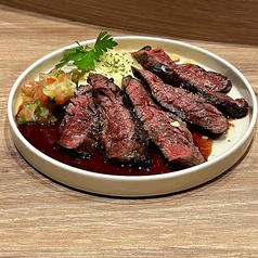 ハラミステーキサルサソース添え