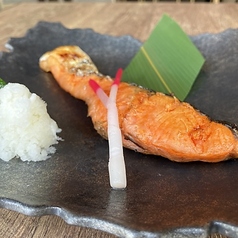 銀鮭の一夜干し定食