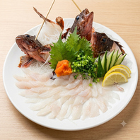 毎日仕入れる旬の鮮魚を堪能