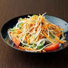 ごぼうチップと水菜のサラダ