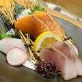 料理メニュー写真&nbsp;鮮魚3種盛り合わせ(1人前)