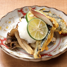 京丹波しめじと秋ナスのおにおろし