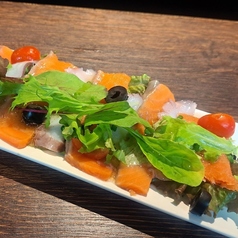 サーモンとタコのカルパッチョ