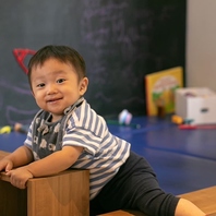 お子様連れに嬉しいキッズスペース完備！