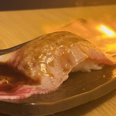 和牛サーロイン大判炙り寿司(1貫)