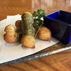 山芋磯部揚げ(特製梅ソース付)