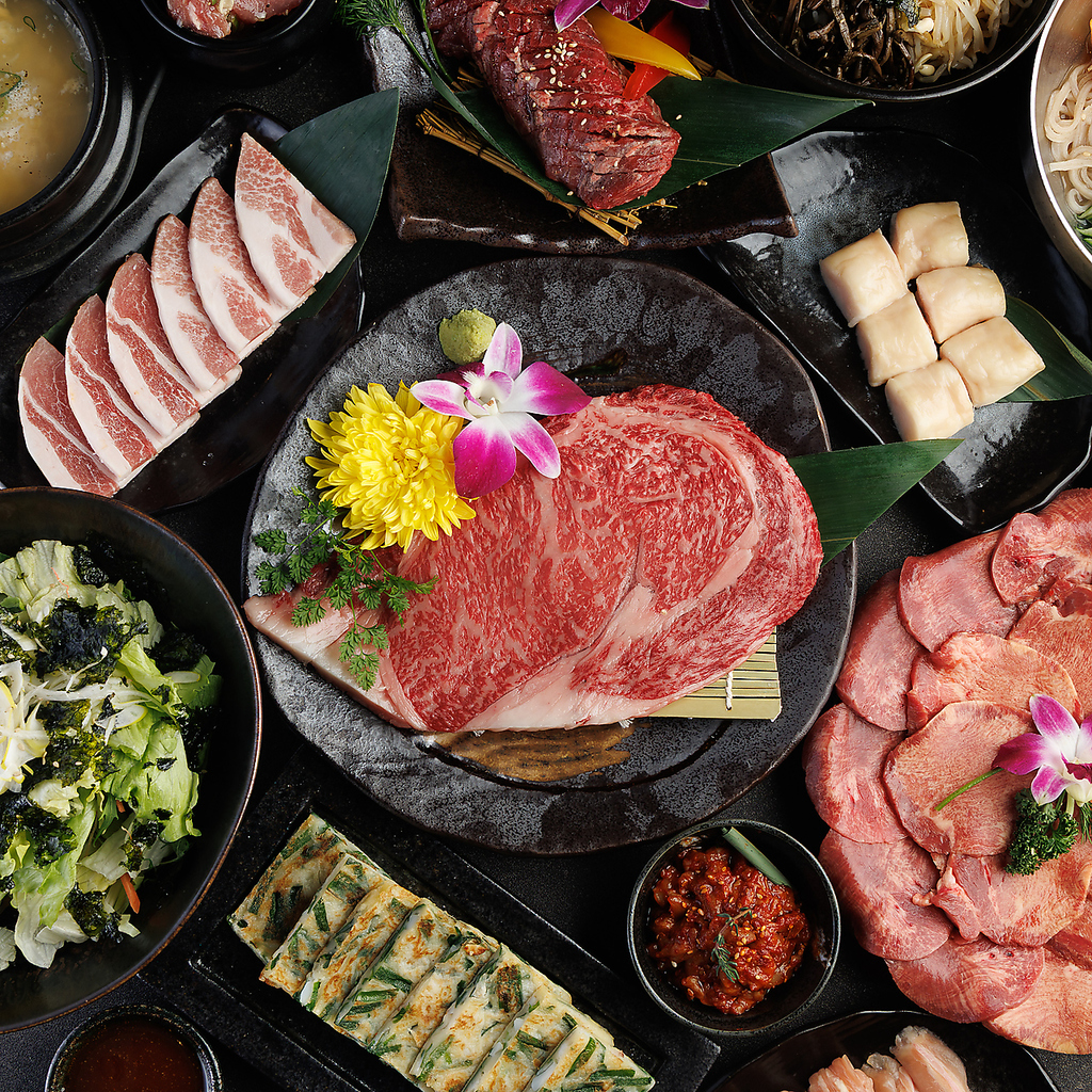 国産和牛をお手頃価格で楽しむ！90分食べ放題コース2480円～！+1000円で飲み放題追加可能◎