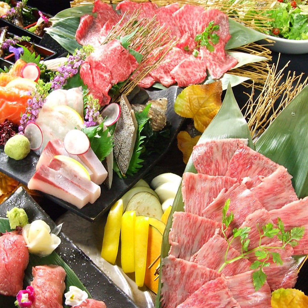 〆は口の中でとろける広島牛炙り寿司。　