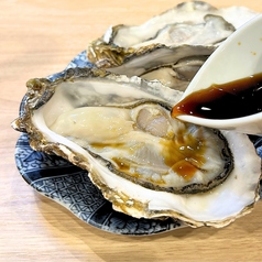 殻付き生牡蠣ポン酢
