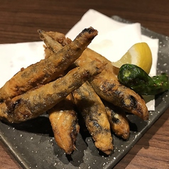 魚屋のメヒカリの唐揚げ