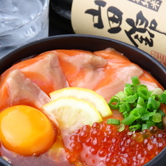 サーモンいくらの親子丼