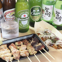 本場のたこ焼き×炭火焼き鳥☆絶品の味を楽しもう！