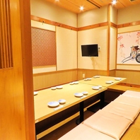 【和の空間の個室座敷】