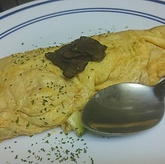 生うにとトリュフのオムレツ