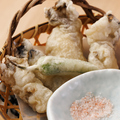 料理メニュー写真 牡蠣天ぷら藻塩
