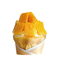 クリームチーズとマンゴー