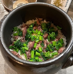 ホタルイカと菜の花の土鍋ご飯(一合)