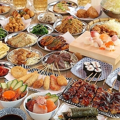 食べ放題は90種類以上！種類豊富にご用意しております♪