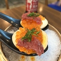 料理メニュー写真 馬刺とイクラの贅沢煮卵