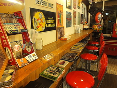 壁一面のステッカーやマニアックな雑誌に目が惹かれる！