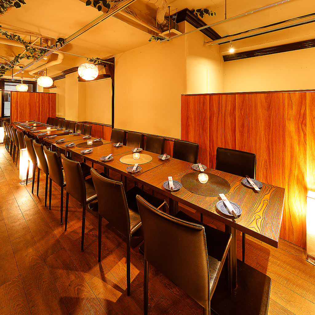 店舗貸切40名様～半個室席は女子会・合コンに◎