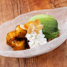 温ったか大学イモと宇治抹茶のアイスクリーム