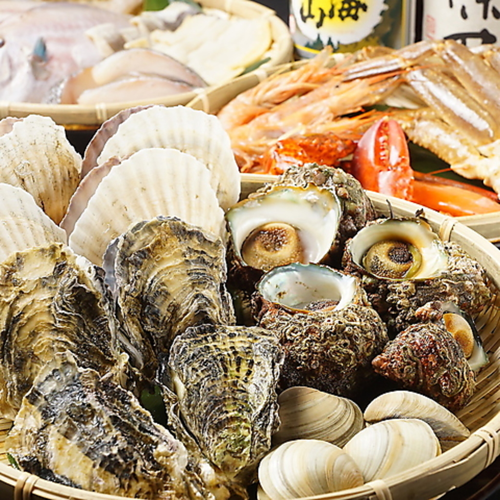 【海鮮炉端焼】料理10品＋2H飲み放題で3000円☆メニューからお好きな料理を6品お選びいただけます♪