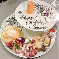 【推し活】お祝いデザートプレートプランもご用意♪