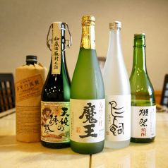 プレミア系の本格焼酎もあり！お酒好きには嬉しい品揃え