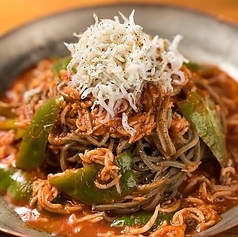 しらすと万願寺のアラビアータ